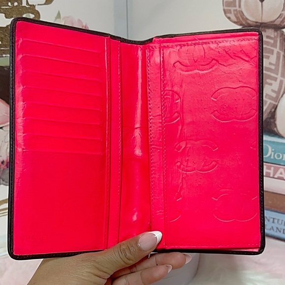 Chanel Long Wallet  Black Leather- authentic - Picture 5 of 14